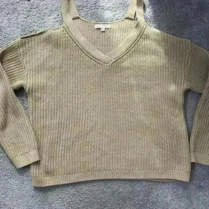 LA Hearts Tan Off the shoulder sweater